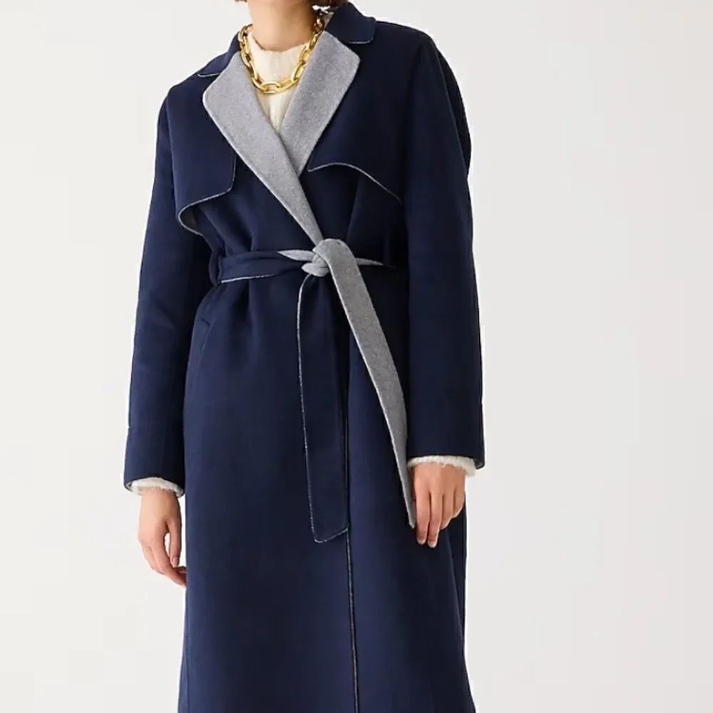 J.Crew Harriet trench coat in double-faced blend